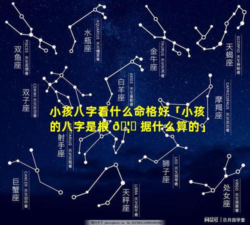 小孩八字看什么命格好「小孩的八字是根 🦟 据什么算的」